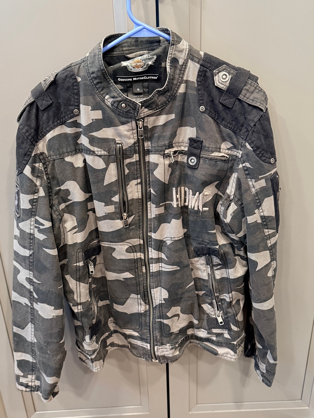 Harley-Davidson Gray & Black Camouflage Performance Jacket